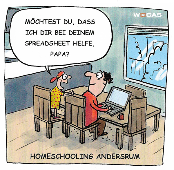 CallCenterComic: Schülerhilfe mal anders rum - CallCenterProfi